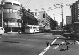 Denman and Davie [Streets looking] east