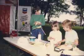 Group at craft table