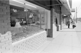 Front window of June Curtis Fashion Jewellery at 1077 Robson Street