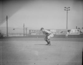 Baseball at Athletic Park [Arnold & Quigley player in the field]