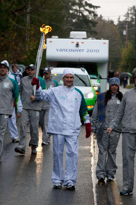 Day 002, torchbearer no. 045, Graham Maclachian - Mill Bay, Sooke