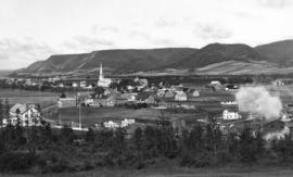 [View of a country village in Quebec]