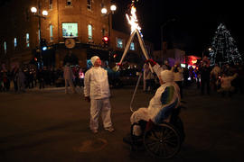 Day 67 Torchbearer 54 Aaron Martyniw is passing the flame to Torchbearer 55 Wayne Ficek in Kenora...