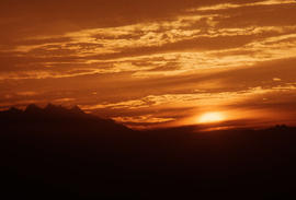 Geographical : Sunset over Colorado Desert near Phoenix