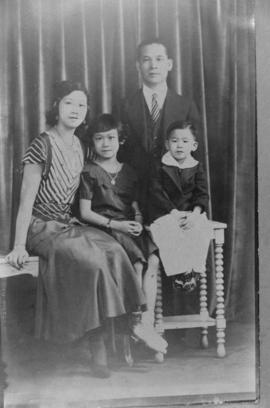 Winnifred Ho Eng, Raymond Eng, and their children