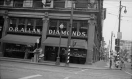 [O.B. Allan store, corner of Granville and Pender Streets]