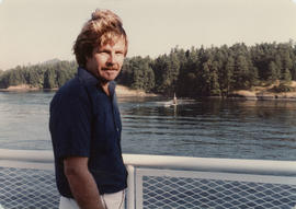 Sydney Hamber on ferry to Victoria