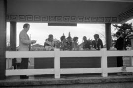 Ching Ming ceremony at cemetery with Chinese Benevolent Association president Bill Yee