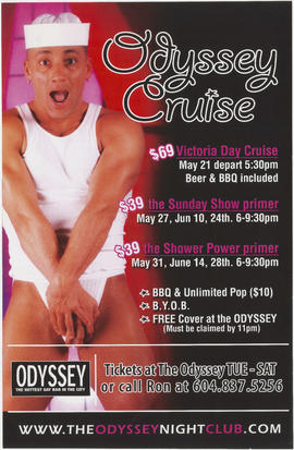 Odyssey cruise : Victoria Day cruise, the Sunday show primer, the shower power primer : Odyssey, ...
