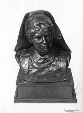 [Bronze bust of Emily Matthews]