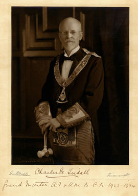 Charles E. Tisdall, Vancouver Mayor, in Masonic regalia