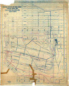 Proposed Raymur Ave. [Avenue] Trunk Sewer diverting sewage from False Creek reclaimed area