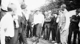 BC Sugar picnic, Bowen Island [group of men]