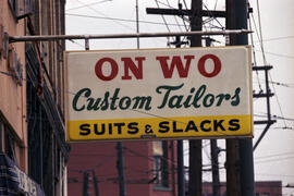 [Sign for 11 West Pender Street - On Wo Tailors]