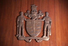 Bronze Coat of Arms at City Hall