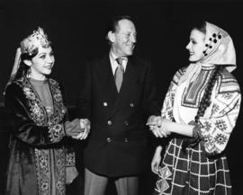 [Hugh Pickett with dancers at] Russian Festival