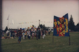 Park Party Tour banner at Kensington Park