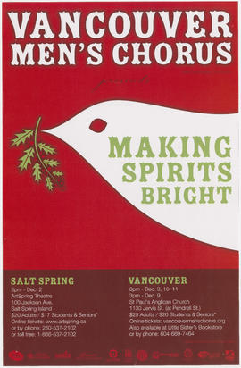 Vancouver Men's Chorus presents Making Spirits Bright : Salt Spring [and] Vancouver