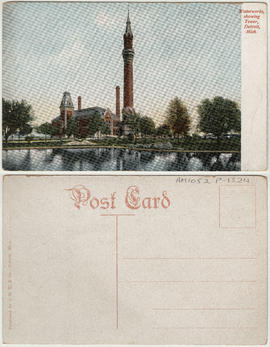 Waterworks showing tower, Detroit, Mich.