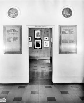 [Entrance to the Black and White Room at Vancouver Art Gallery - 1145W. Georgia Street]