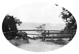 [Bench at point overlooking ocean]