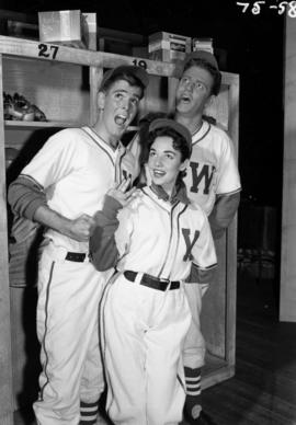 Ray Hamilton, Heather Skerl and John MacDonald in Damn Yankees