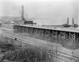 Alberta Wheat Pool elevator under construction