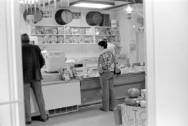 Cheese counter in shop on Robson Street