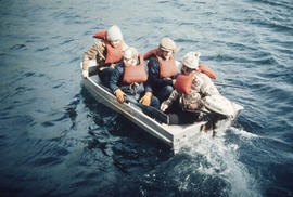 The boys going ashore Akutan