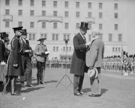 Governor General Bessborough Presenting Medals at Court House