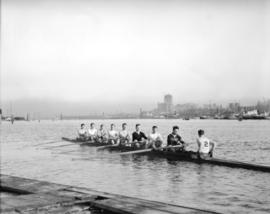 Rowing Club "8" and Varsity "8" [at Vancouver Rowing Club]