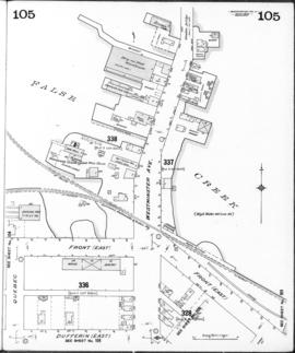 Plate 105 [Front Street to False Creek to Quebec Street to Dufferin Street]