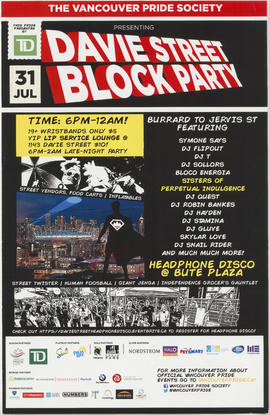 The Vancouver Pride Society presenting Davie Street Block Party : July 31