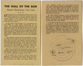 The Hall of the Sun, Hayden Planetarium, New York