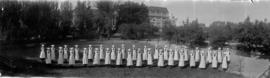 Students on the lawn of St. Ann's Academy (Victoria, B.C.)