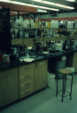 2 Inside chemistry laboratory with equipment [UBC Chemistry lab?]