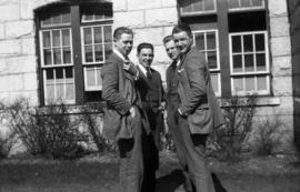 R and A Hunter, Ab. Richards, J. Clyne at U.B.C.