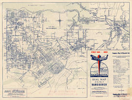 Map of Burnaby, New Westminster and parts of adjacent municipalities