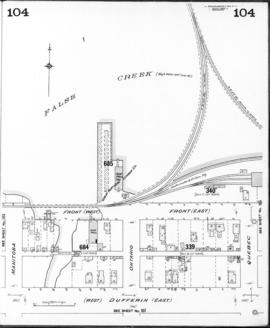 Plate 104 [Quebec Street to False Creek to Manitoba Street to Dufferin Street]