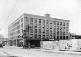 [The McLennan and McFeely Company building on the corner of Cordova Street and Columbia Street]