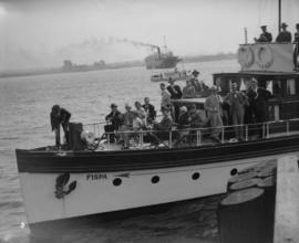 Burrard Inlet Swim [Group on board the "Fispa"]