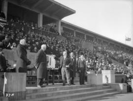 Canadian Rugby Union tour to Japan [View of officials and spectators]