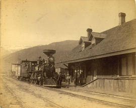 [Train at the C.P.R. Station]