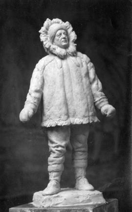 [A Plaster of paris test model of a statuette of Superintendent H.A. Larsen]