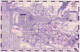 Street map of Greater Vancouver, B.C.
