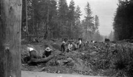 [Preparing double track for streetcar line on 4th Avenue near Waterloo Street]