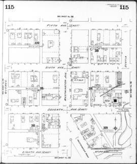 Plate 115 [Scotia Street to Fifth Avenue to Quebec Street to Eighth Avenue]