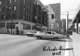 Richards and Dunsmuir [Streets looking] west