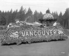 [City of Vancouver float for 1925 Dominion Day parade]