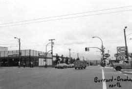 Burrard [Street] and Broadway [looking] north